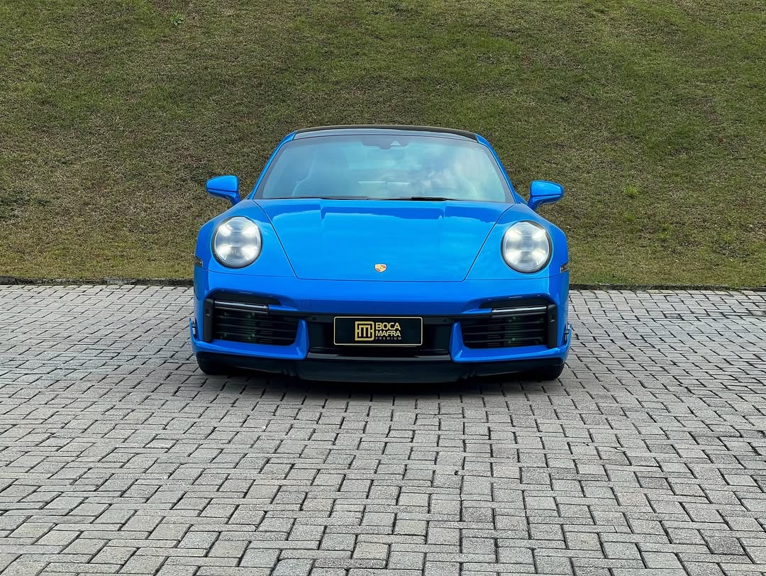 Porsche 911 Azul - Vista frontal
